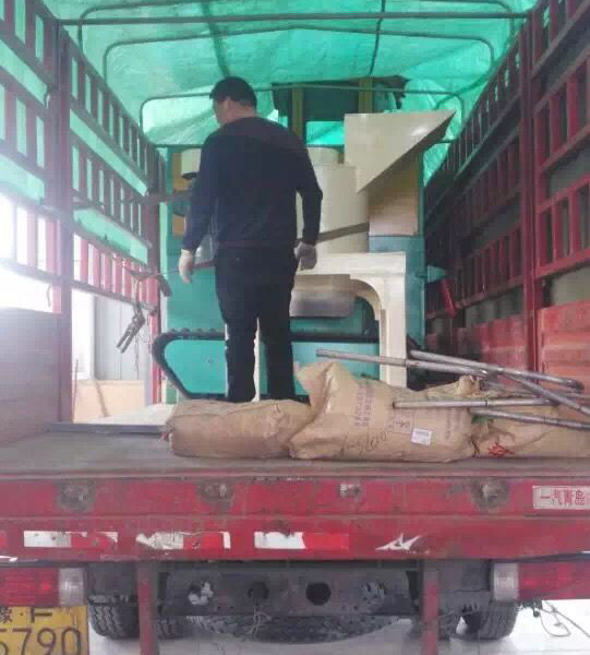 贵州发货现场_有机肥成套设备运输前准备图1